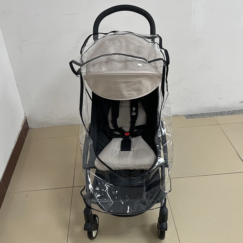 Cubierta de lluvia para cochecito, chubasquero Universal EVA, compatible con Yoyo Cybex YOYA Plus, protector contra el polvo y el viento, accesorios para cochecitos
