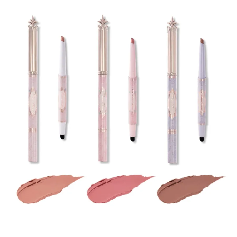 Set de Regalo de Maquillaje Flower Knows Knight Unicorn, Lápiz Labial, Rubor, Polvo Fijador Cloud, Sombra de Ojos Starlight, Kit de Cosméticos en Caja de Regalo