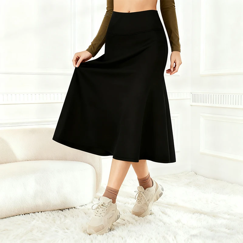 Falda de tenis de secado rápido y ajuste ceñido, estilo halter de yoga de una pieza, color puro, estilo minimalista, alta elasticidad en cuatro direcciones, anti-transparencia.