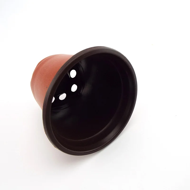 Maceta de plástico para cultivo, bandeja resistente a caídas para plantas de jardín del hogar, taza para vivero, macetas para plantas de flores E2