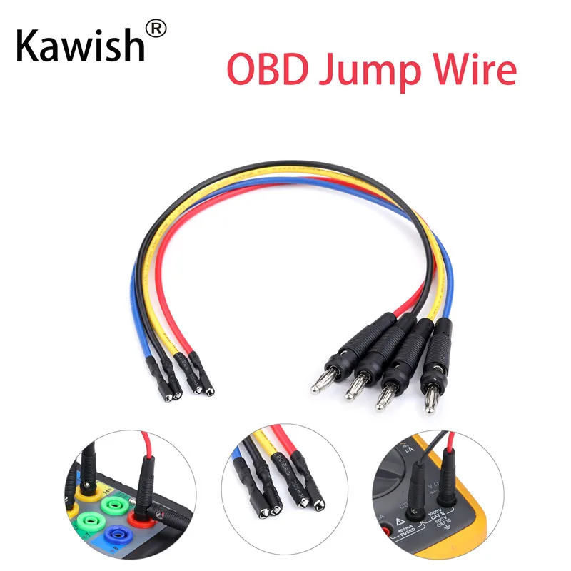 Kit de cables de puente con conector banana, cable de prueba de puente de placa de pruebas apilable de 16 piezas de 4 mm, macho a hembra, cables de prueba de ruptura universales