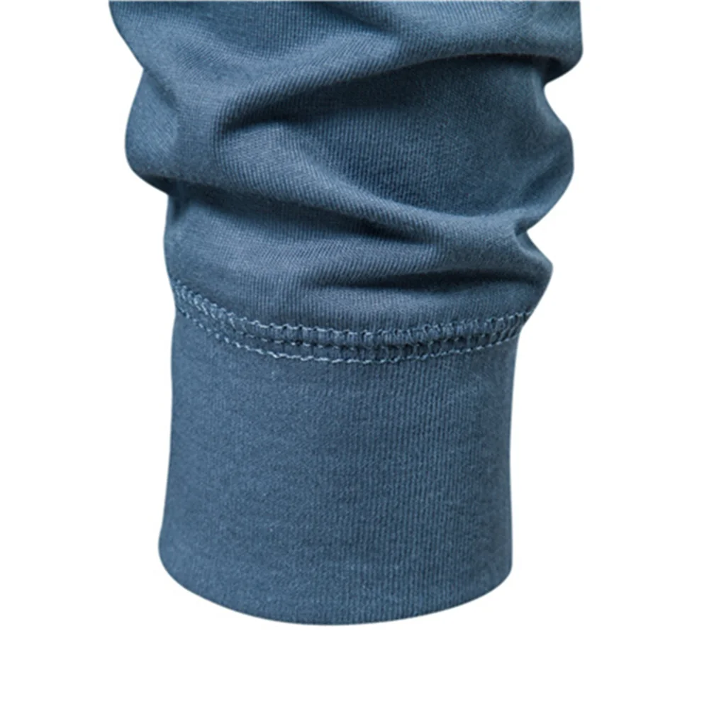 AIOPESON-camisetas de manga larga con botones para hombre, camisa informal con cuello Henley de alta calidad, 100% algodón, cuello redondo, otoño