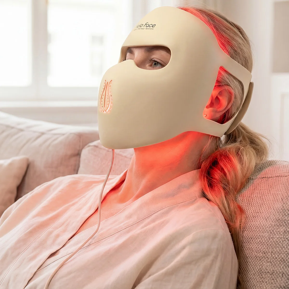Dermapen Hello Face H5 con kits de mascarilla Hello Face M300 2 en 1, microcorriente, microagujas, longitud de aguja de 0.25 mm