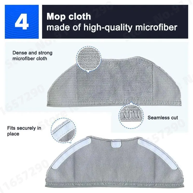 Para Xiaomi G1 Mi Robot aspirador-mopa filtro Hepa esencial Robot repuestos de aspiradora Cepillo Lateral principal paños de fregona Accesorios