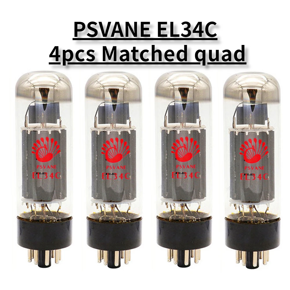 PSVANE EL34C tubos de Audio HIFI tubo de vacío reemplaza EL34 EL34B 5881 6L6G 6CA7 6P3P KT77 precisión de fábrica combinada y probada