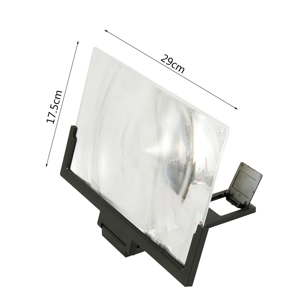 AMPLIFICADOR DE PANTALLA DE TELÉFONO DE 14 pulgadas, lupa 3D, lupa, amplificador de vídeo HD, soporte para teléfono, soporte de pantalla agrandada
