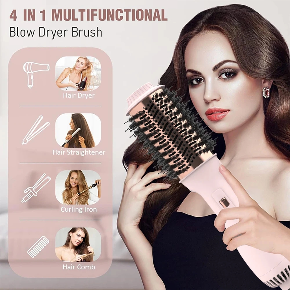 El secador de pelo profesional lisarpo y el cepillo de aire caliente volumize se utilizan en el alisador de pelo eléctrico y el alisador de pelo rizador para mujeres