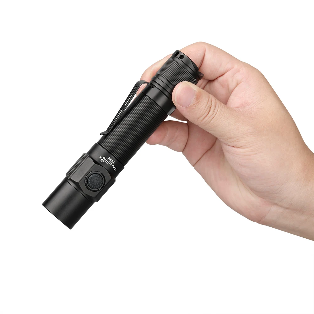 Trustfire-linterna táctica militar T10R, 1800 lúmenes, potente tipo C, recargable por USB, 18650 LED