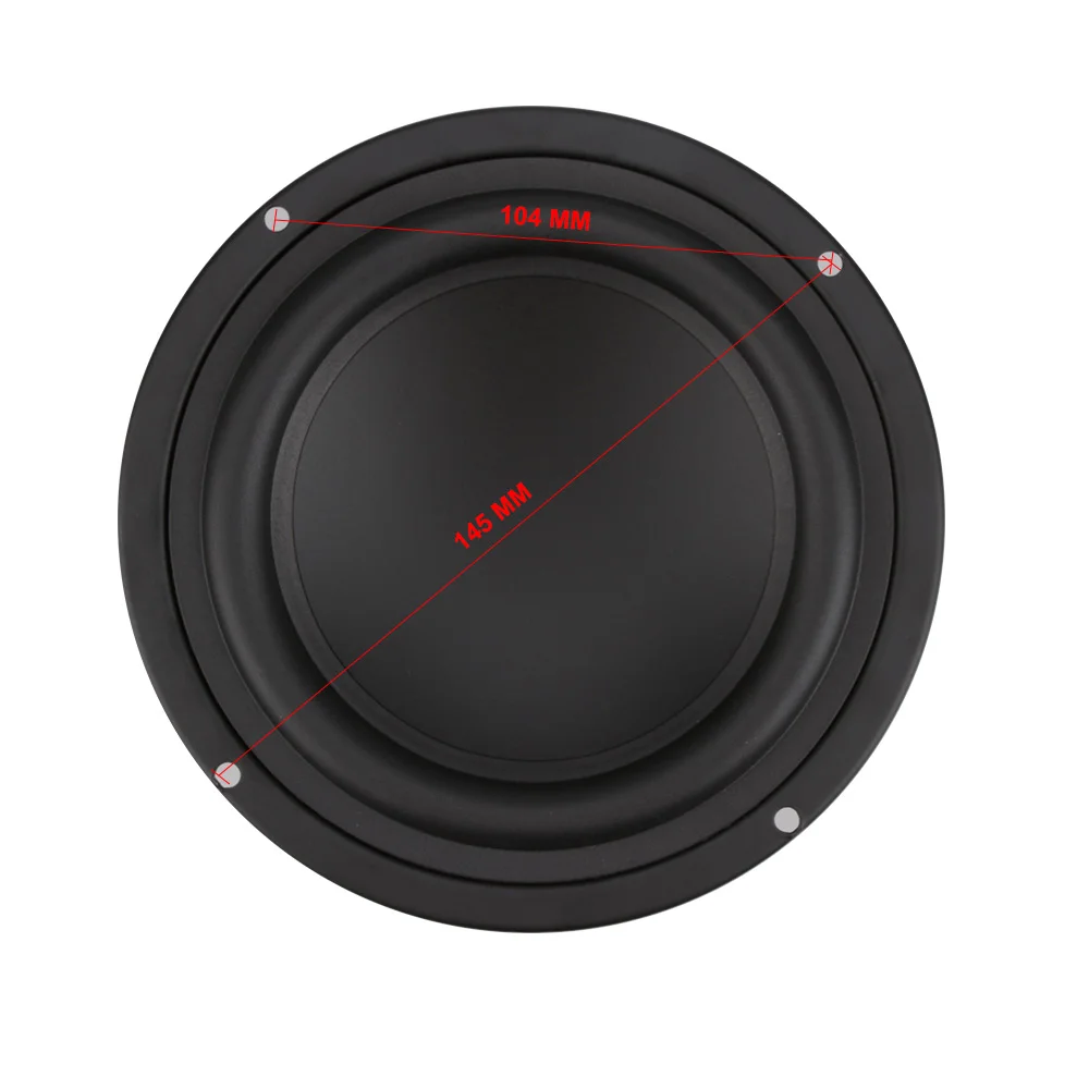 AIYIMA-altavoz de graves potentes para cine en casa, Subwoofer de 5,25 pulgadas, 4/8 Ohm, 40W, para estantería, Audio para coche, bricolaje, 1 piezas