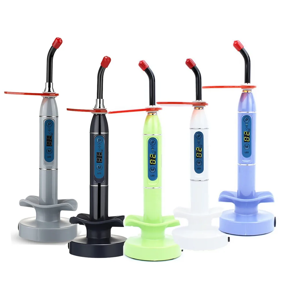 Luz de curado Dental, lámpara Led inalámbrica, curado de luz azul ajustable, máquina de curado, herramientas dentales solidificadas