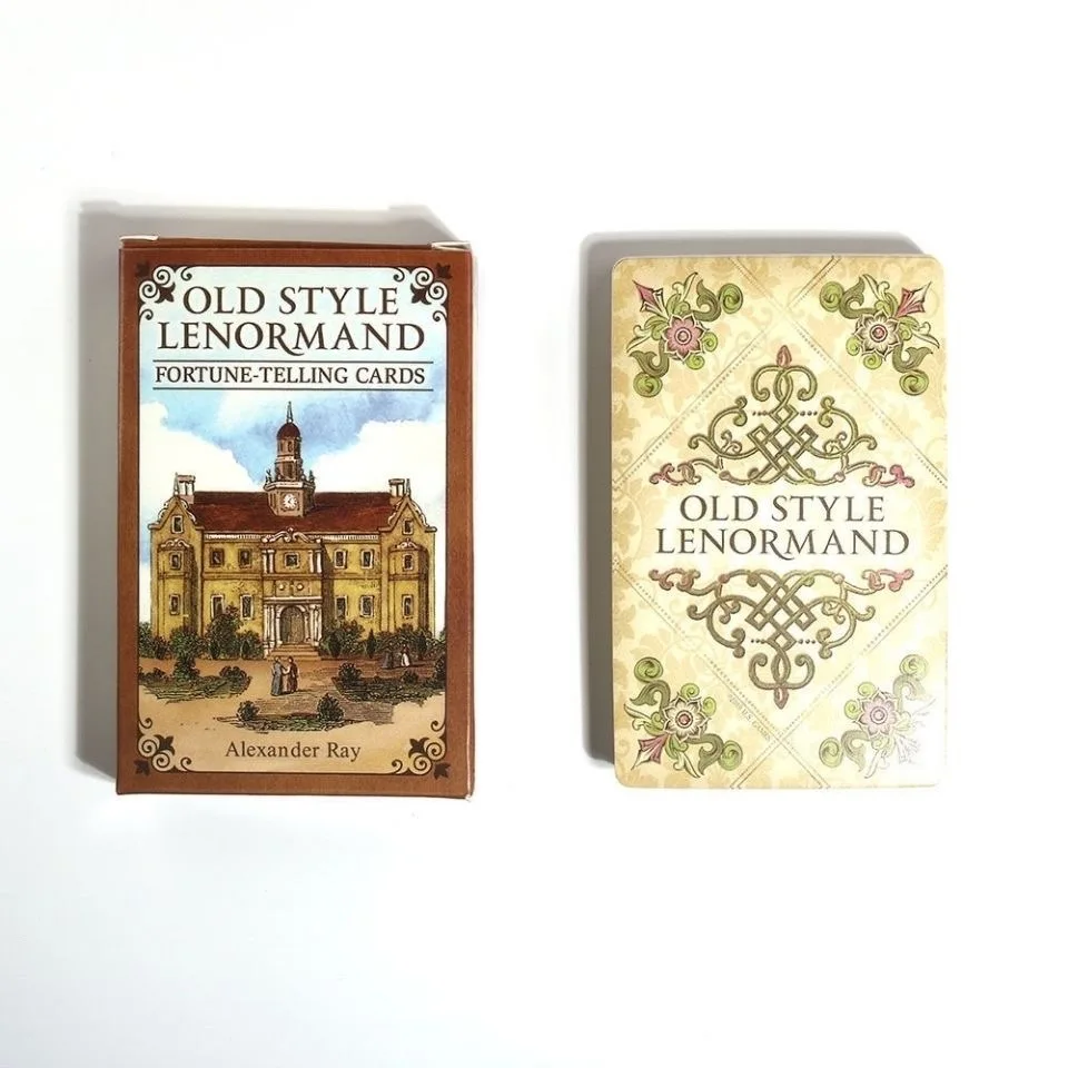 Cartas de adivinación Lenormand de estilo antiguo, versión en inglés, 38 cartas de oráculo, juegos de mesa de adivinación, cartas de juego