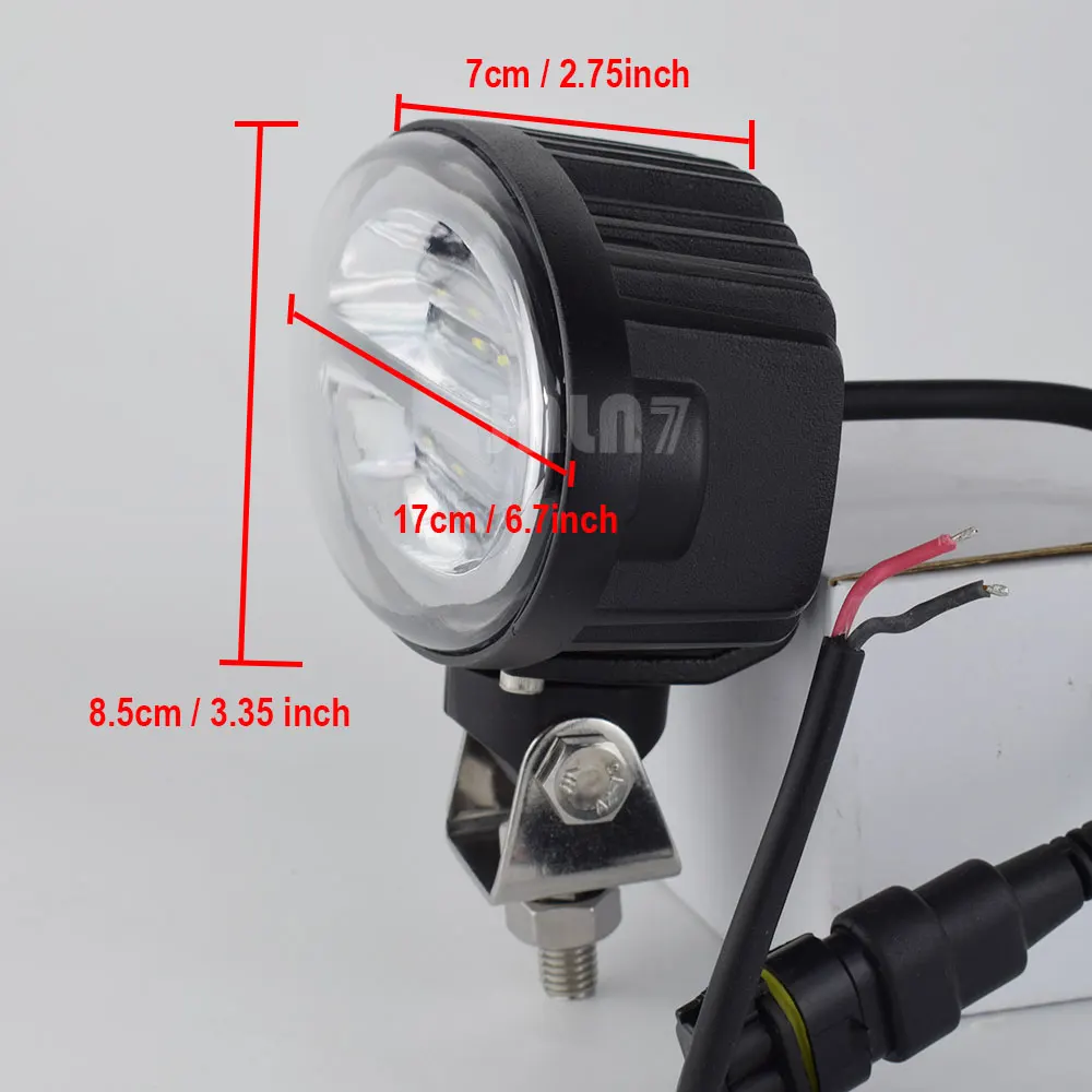 Luz LED JALN7 ovalada de 6.7 pulgadas para tractor Deere 45W, versátil para trabajo, cosechadoras Buhler Massey Ferguson, recolectores de algodón, uso todoterreno