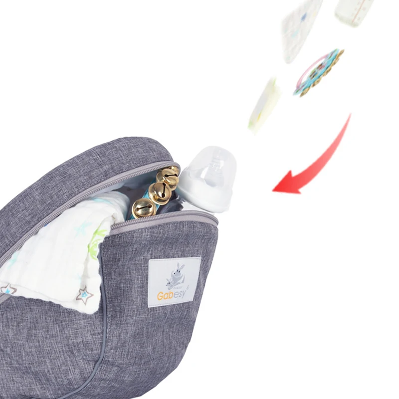 Portabebés ergonómico portátil para chico, asiento de cadera, taburete de cintura, cabestrillo frontal, portabebés de canguro para equipo de bebé