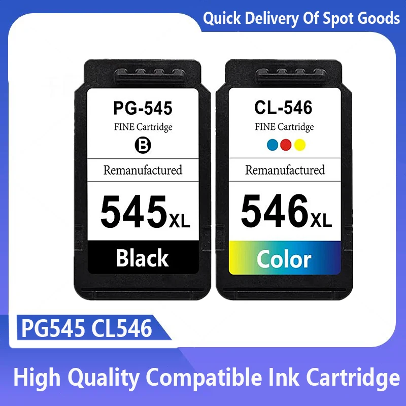 Reemplazo de cartucho de tinta Compatible PG545 545XL 546XL para impresora Canon 545 CL546 para impresora Pixma MG3051 MG3052 MG3053 MX490