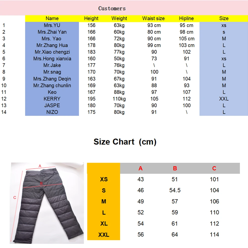Kamperbox Pantalones de plumón para hombre, pantalones de invierno, pantalones de invierno para senderismo, pantalones de trekking para hombre, pantalones de senderismo de invierno para hombre, pantalones