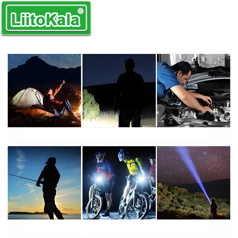 LiitoKala Ultra Bright Core LF-X725 Linterna 21700 3500mAh Iluminación de batería 1500LM 20W 500m Alcance