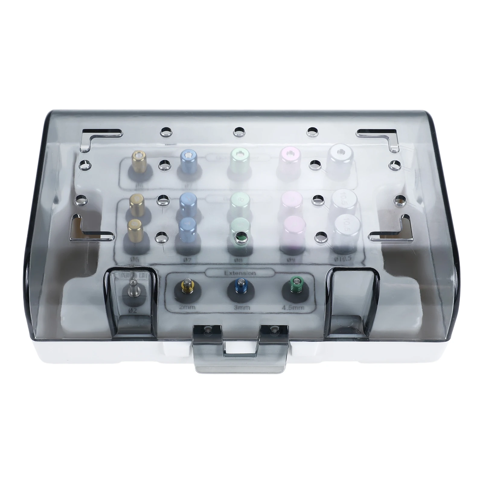 Juego de 19 Piezas de Brocas Guiadas Universales, Kit de Guía y Posicionamiento de Implantes Dentales Universales