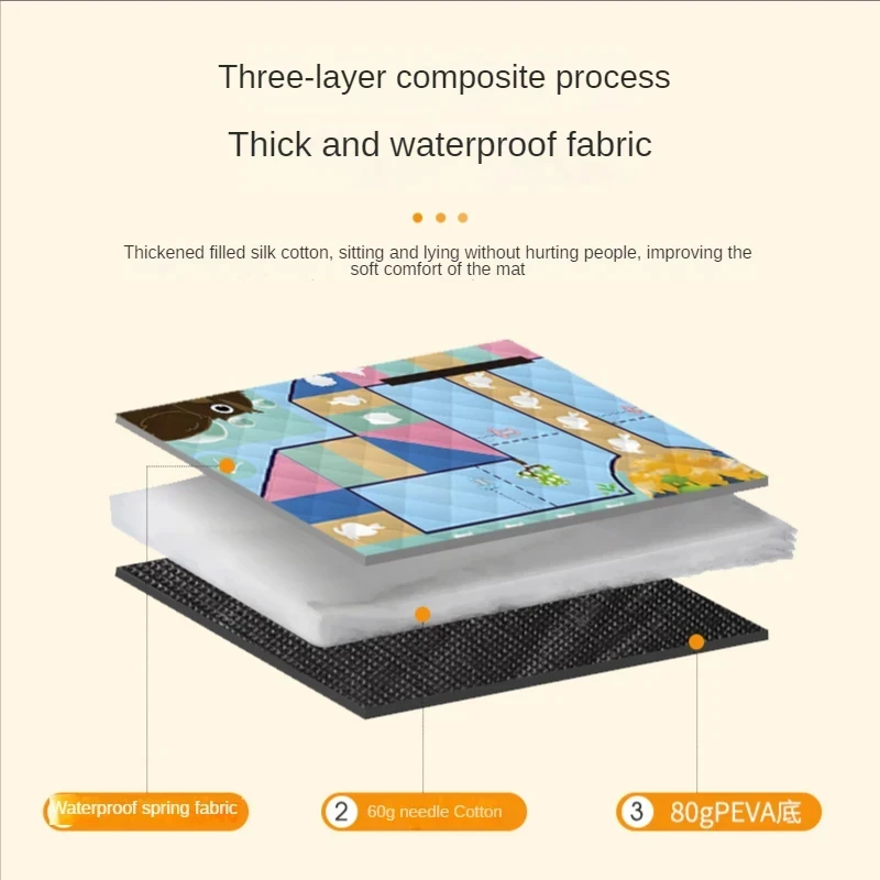 Estera de Picnic portátil de 150x200CM, estera de playa gruesa plegable para exteriores, manta de Camping impermeable a prueba de humedad, estera de actividades para bebés