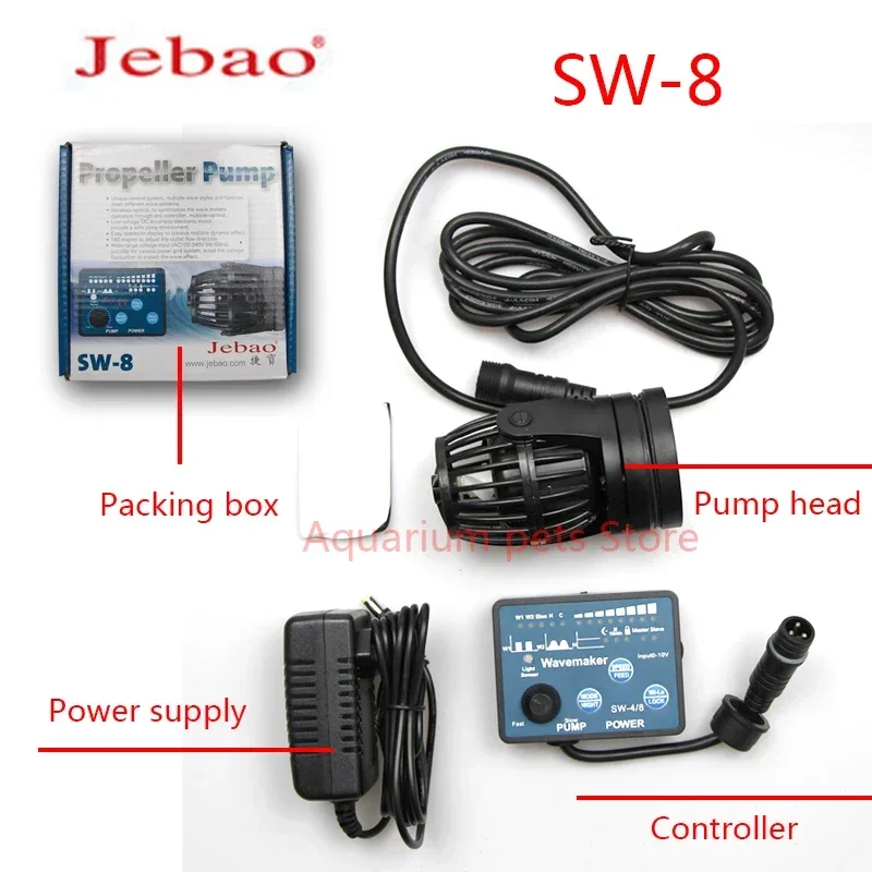 Bomba de Acuario Jebao para Arrecifes de Coral Marinos, Modelos SW-2, SW-4, SW-8, SW-15, RW-4, RW-8, RW-15, RW-20