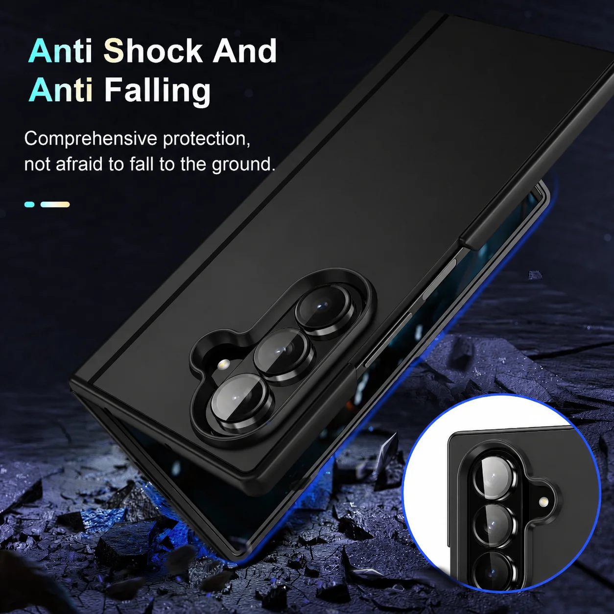 Funda Protectora Anticaídas con Soporte para Samsung Galaxy Z Fold 8 Ultra Fold8 Fold 7 6 5 4 3 Fold7 Fold6 Fold5 Fold4