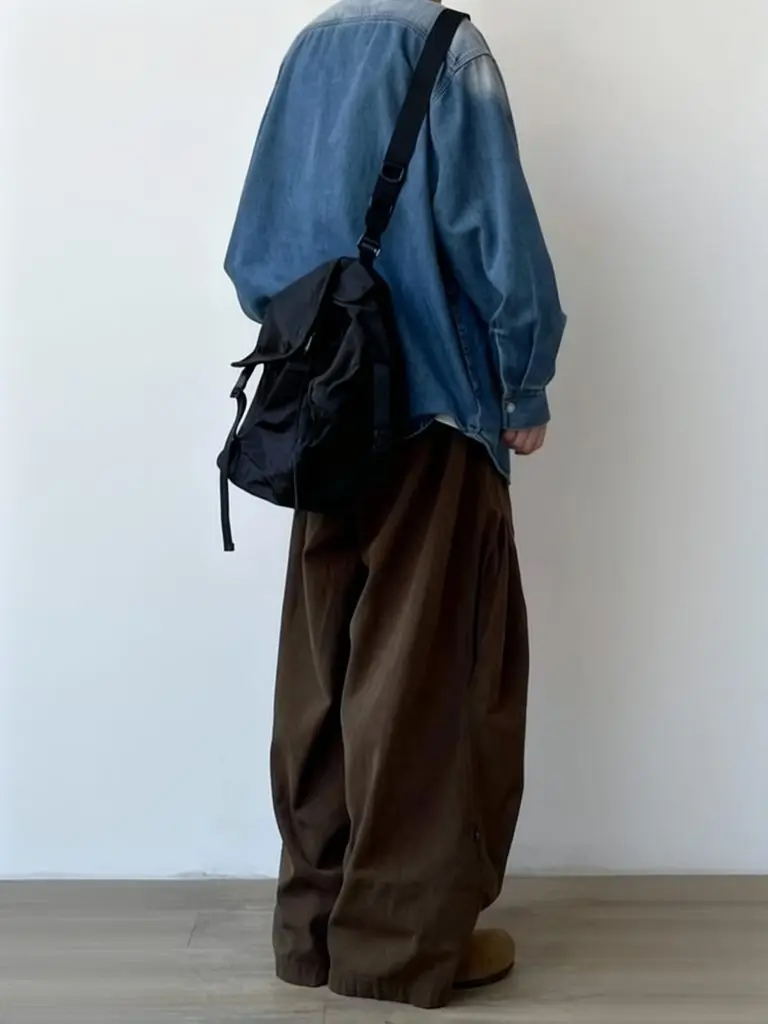 Pantalones Harajuku para Hombre, Pantalones Anchos, Pantalones Deportivos de Pierna Ancha, Pantalones Casuales Vintage, Pantalones Rectos, Ropa Urbana de Algodón, Estilo Japonés de Verano