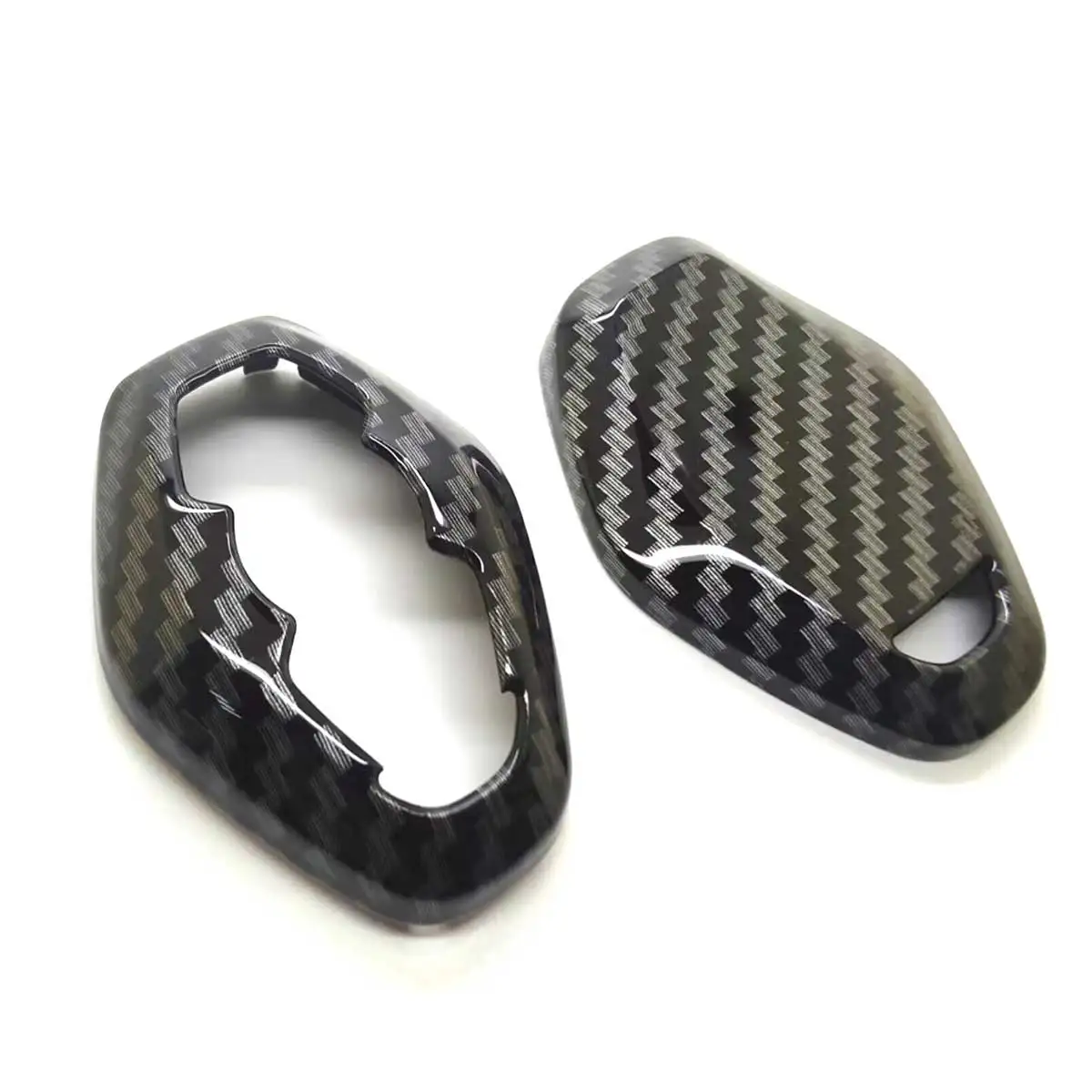 Funda protectora de fibra de carbono brillante para llave remota, accesorios, carcasa para BMW Diamond, llave remota E46 E39 E38 Z3 Z4 E83 E53