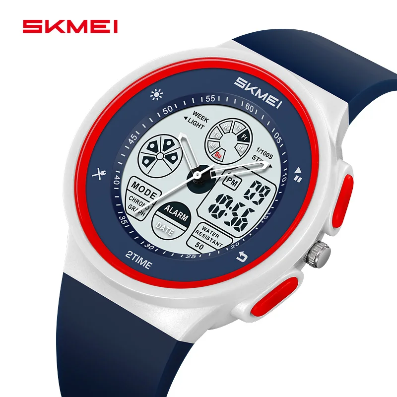 SKMEI 2346 nueva llegada colorido moda Unisex hombres mujeres tiempo gran pantalla Digital PC reloj deportivo clásico cronógrafo reloj de pulsera