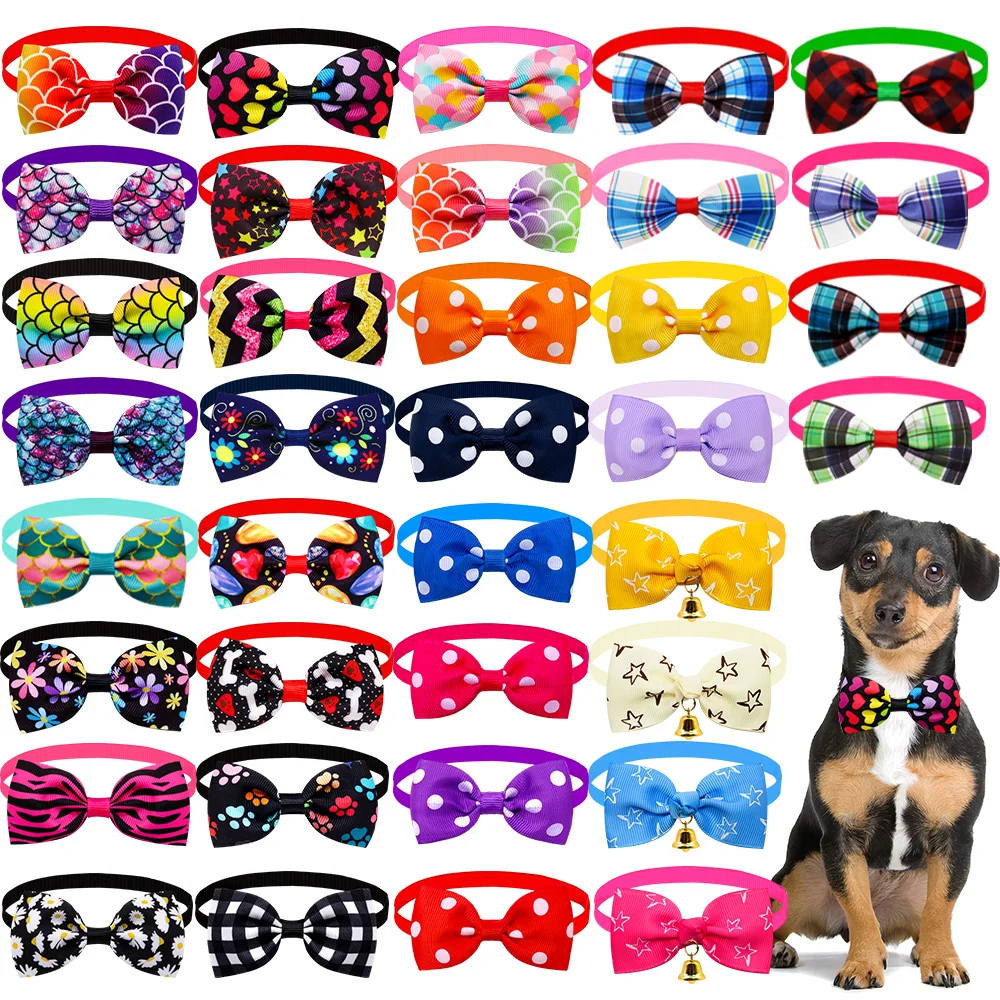 Accesorios para perros de 20 piezas, pajarita para perros a granel, Collar para perros, pajarita para perros pequeños, suministros para mascotas, accesorios de moda para perros