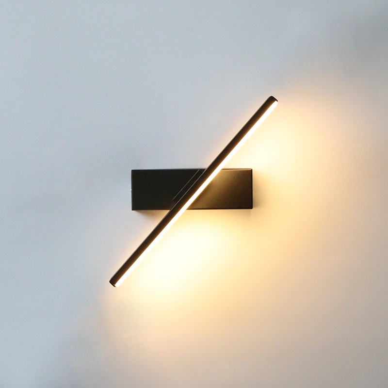 Aplique LED para dormitorio al lado de la lámpara de pared 330 °   Ajuste giratorio del ángulo de iluminación longitud 30cm/40cm/50cm aluminio y hierro