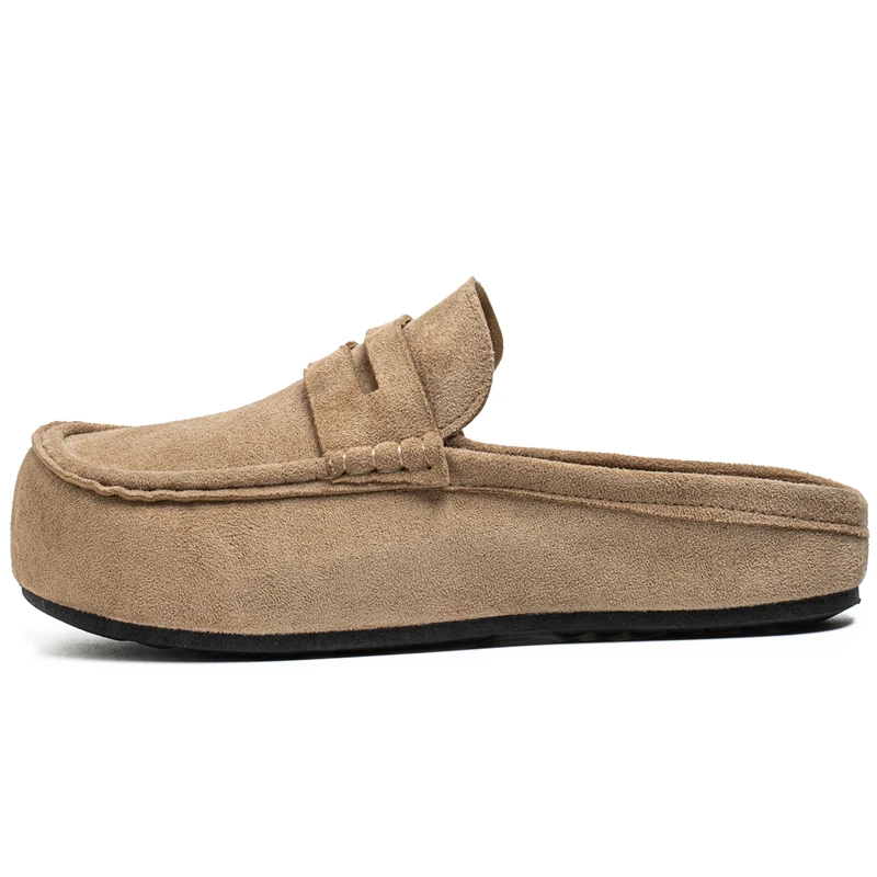 Zapatos Casuales Cómodos de Moda para Hombre, Mocasines de Cuero, Pantuflas, Zapatos Sin Cordones para Conducir, Zapatos Transpirables para Caminar para Parejas
