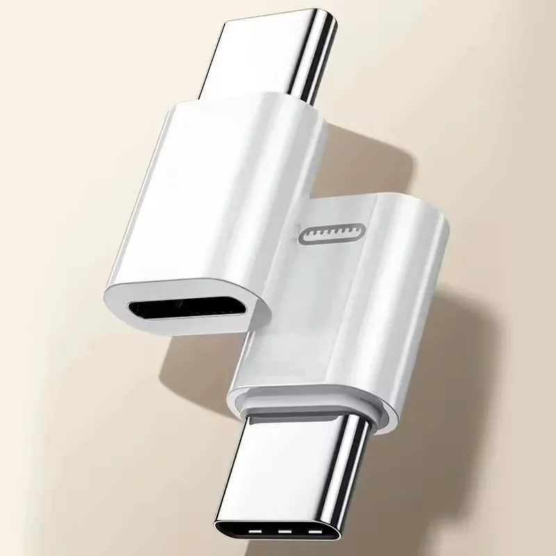 Adaptador de carga rápida IOS a USB C, Adaptador Lightning a tipo C, convertidor de transferencia de datos USB C para IPhone 16 15 Samsung Google