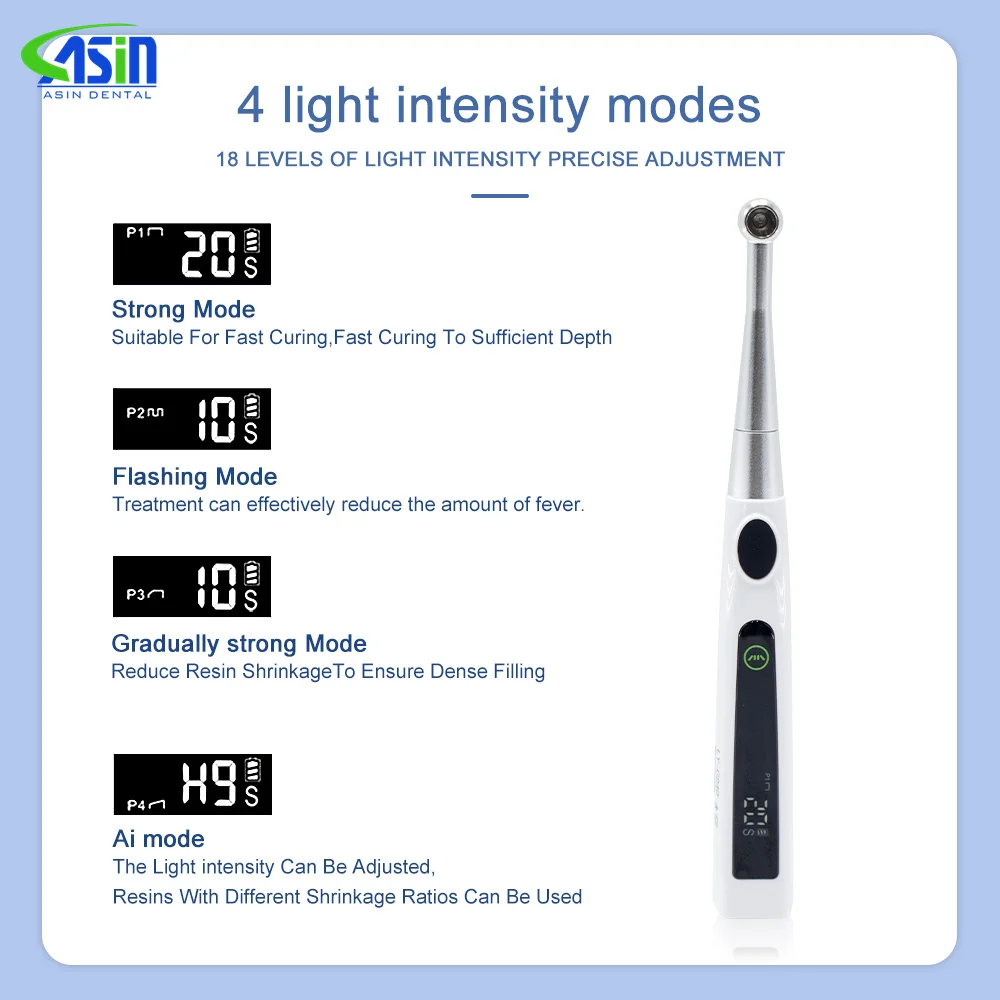 Lámpara de curado de luz Dental de fotopolímero de luz LED inalámbrica barata de 1Sec
