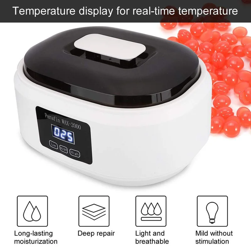 Calentador de cera de parafina para manos y pies, máquina de baño, Kit hidratante, encerado de manos, Spa, cuidado de la piel suave