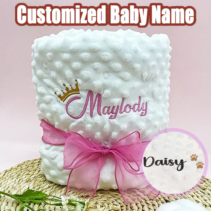 Manta de Bebé Personalizada - Manta Envolvente para Cuna, Cochecito o Cama con Diseño Estampado, Regalo Único para Baby Shower o Regalo de Nacimiento