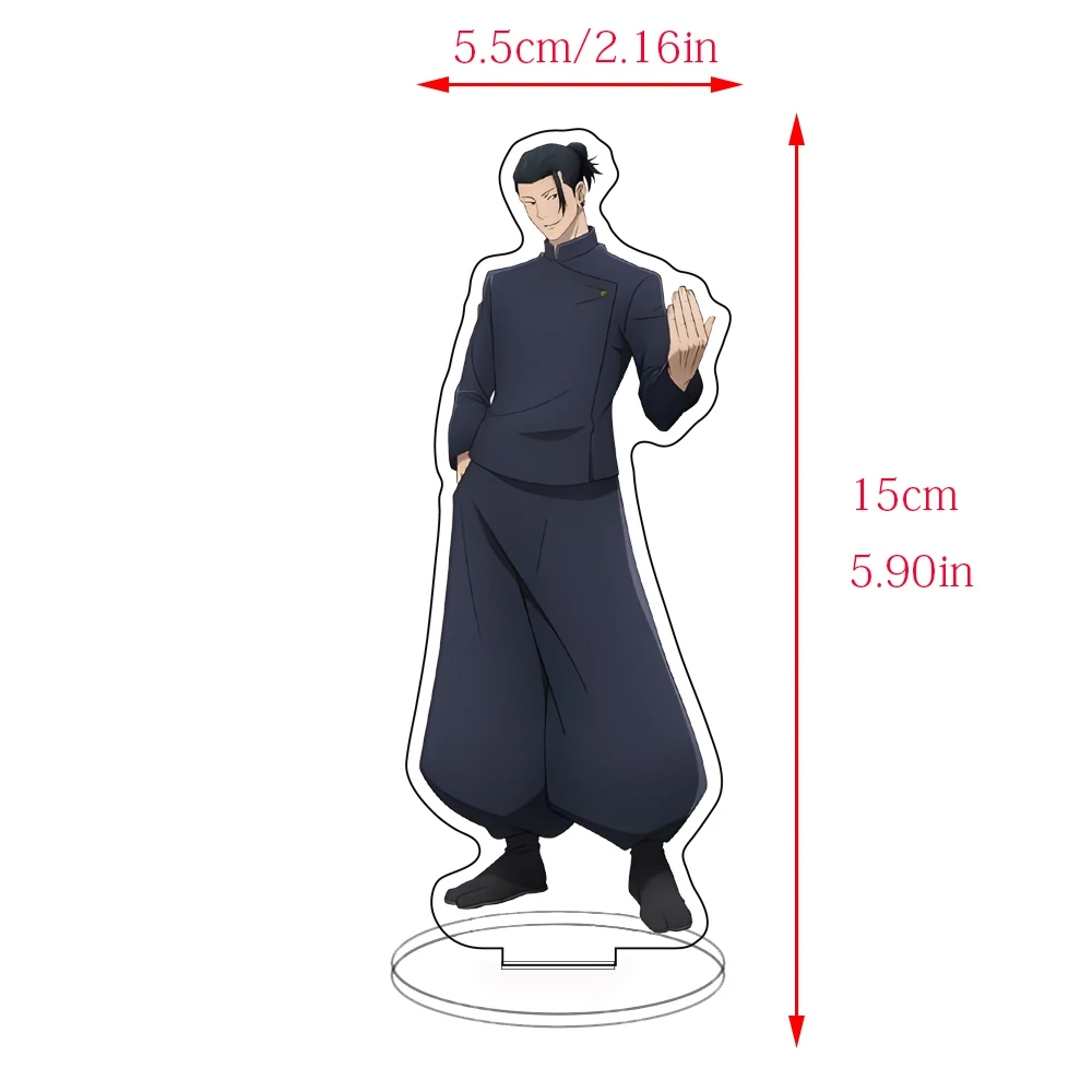 15cm Jujutsu Kaisen acrílico soporte medio Itadori Yuji Satoru Gojo figura adornos Homo regalos creativos para niños juguetes muñeca