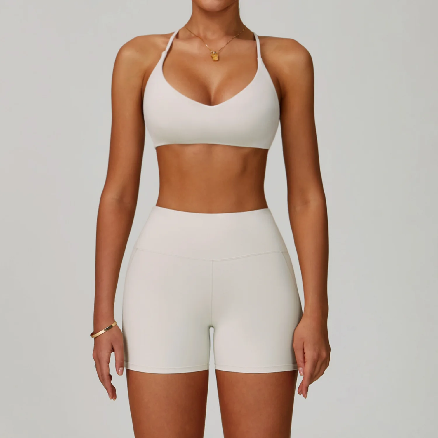 Yoga Set Women's Sportswear Yoga Suit Sports Top High Waist Leggings Two Piece Workout Clothes Fitness Gym Sets Athletic Wear