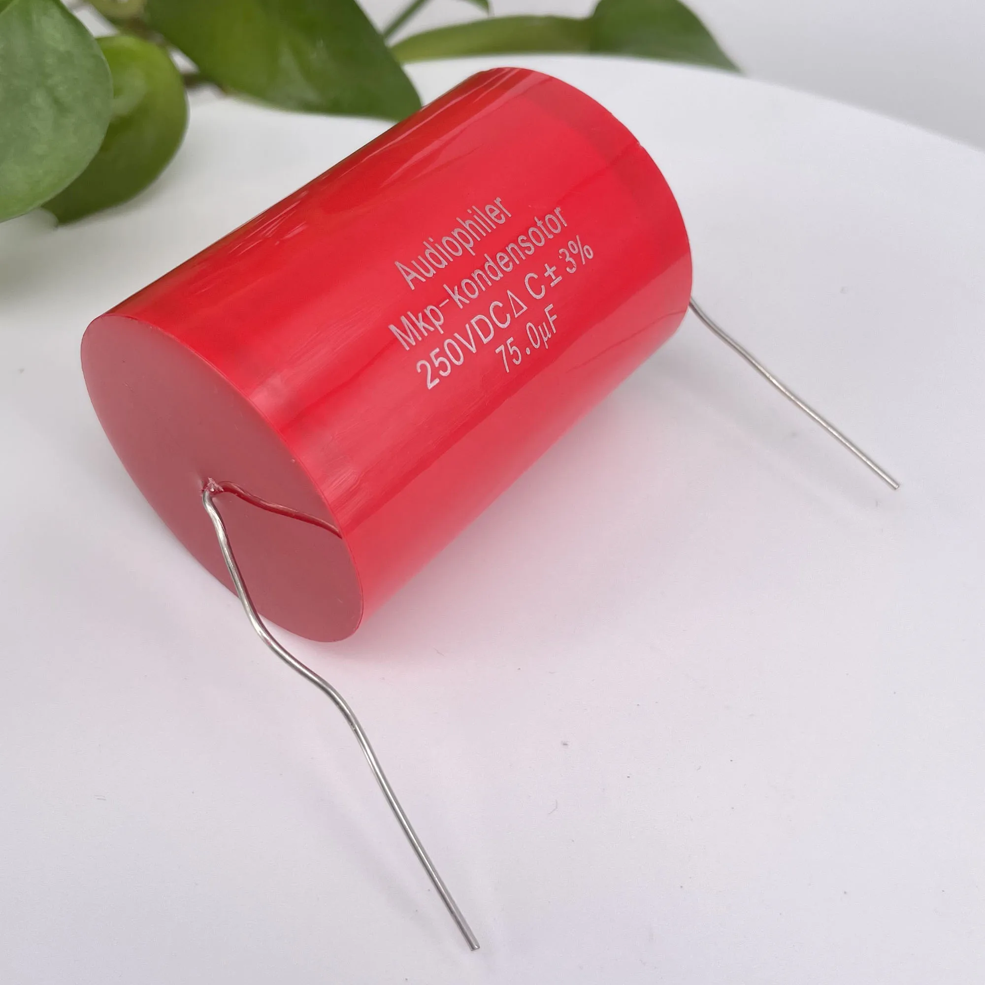 Condensador Axial MKP, de 2 piezas Audiophiler, 75uf, 250V, CC, ± 3%, prueba y emparejado, capacitancia de Audio divisoria de frecuencia HIFI