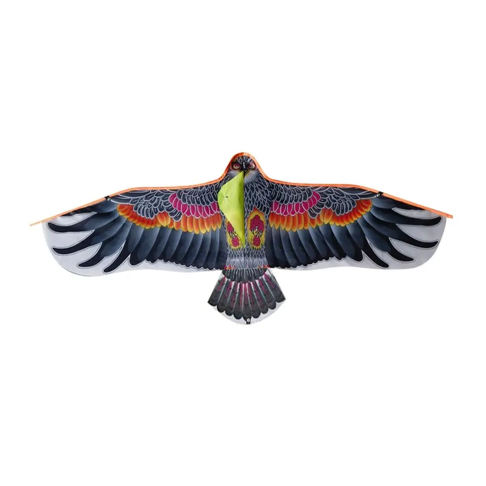 Cometa de águila de 1,1 m con línea de cometa de 30 metros, cometas de pájaros voladores de águila grande, regalo para niños, viajes familiares, jardín, deportes al aire libre, juguete DIY