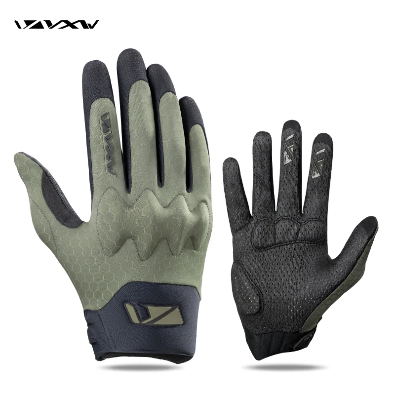 VXW Guantes de Moto de malla fina para hombre y mujer, protectores de nudillos acolchados para pantalla táctil, transpirables, agujeros de ventilación, carreras, Verano