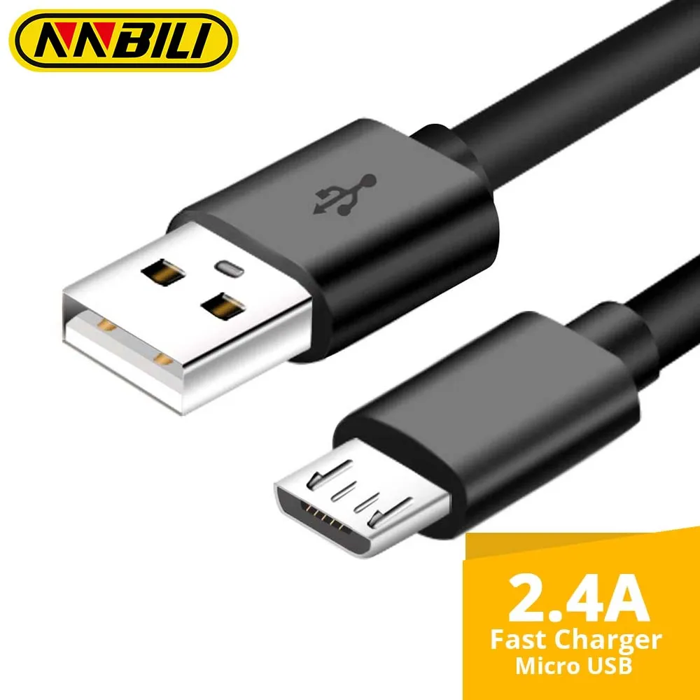Cable de Carga Micro USB de Alta Velocidad para Android, Compatible con Samsung Galaxy S7 Edge S6 S5 Note 5 Moto LG HTC, Cable de Datos para Ratón Logitech