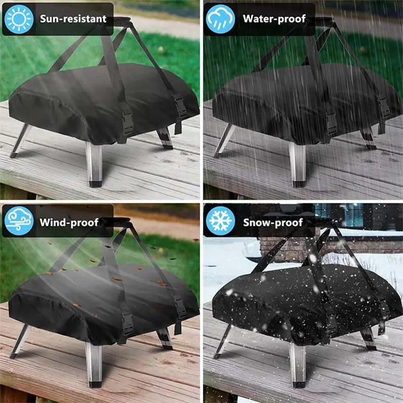 Funda para Horno de Pizza 210D Compatible con Ooni Koda 12 16, Protector Solar para Exteriores, a Prueba de Polvo, Impermeable, Funda para Parrilla, Accesorios para Barbacoa