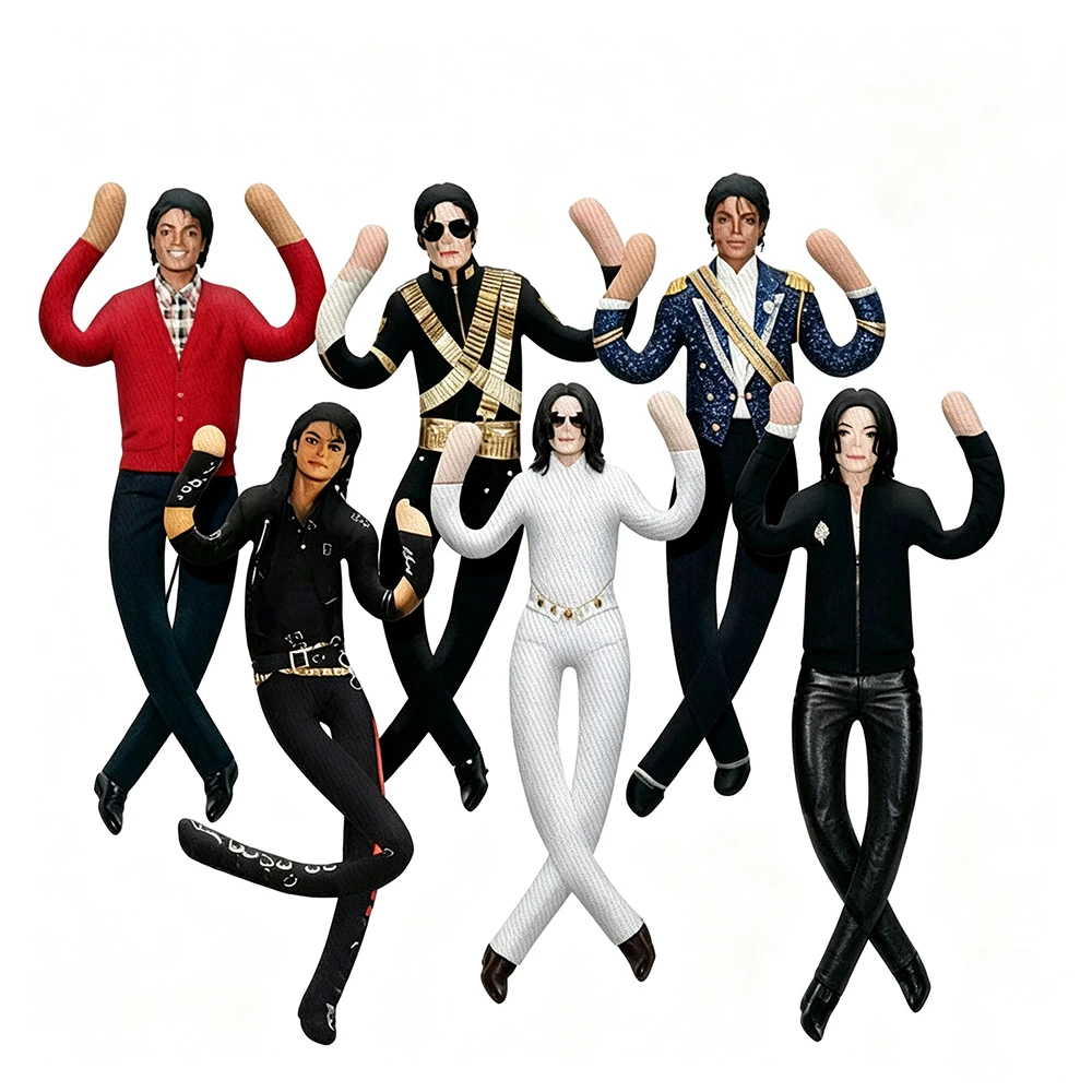 Nuevo Estilo Muñeco de Peluche de Michael Jackson para Cosplay, Figura Articulada para Decoración de Habitación, Regalo con Movilidad Articular Abstracta