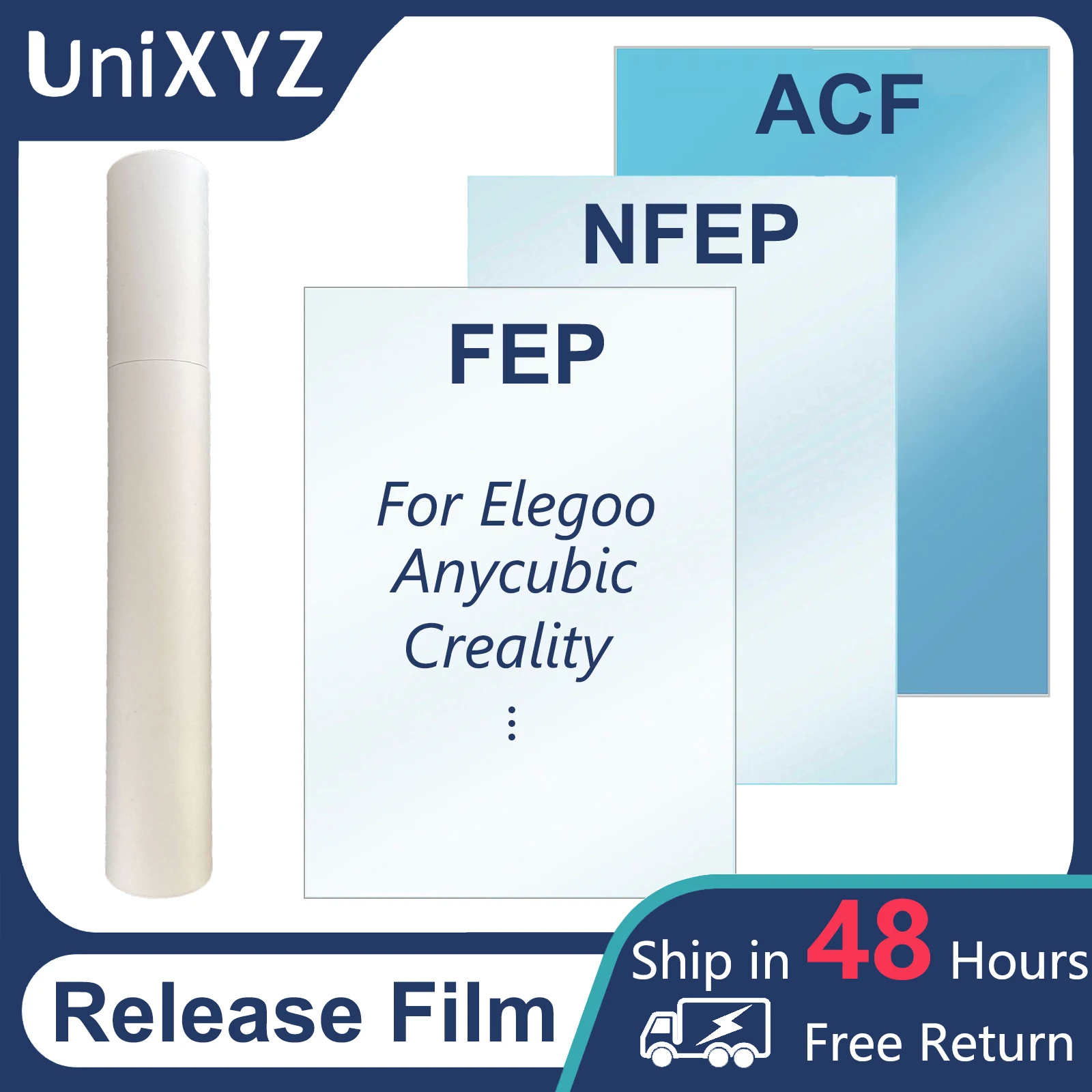 2 piezas, ACF, FEP, NFEP Creality-Película de liberación para impresora 3D, película de resina UV LCD, fotón, Mono, Phrozen, Elegoo, Mars Saturn 3,