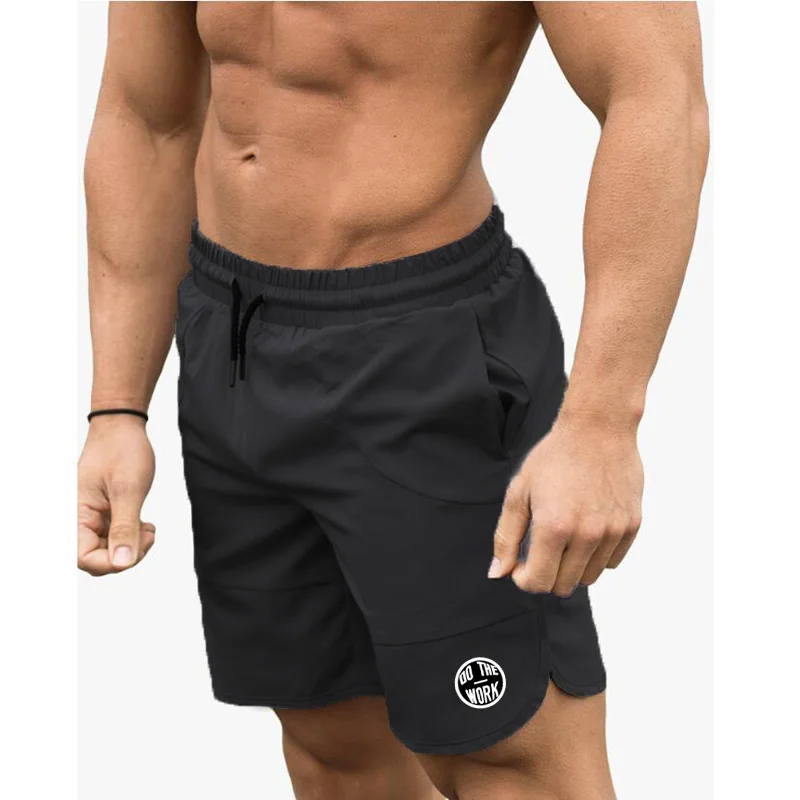 Pantalones cortos deportivos multifuncionales para correr, entrenamiento físico, pantalones hasta la rodilla con bola de secado rápido para hombre, ropa deportiva para correr al aire libre