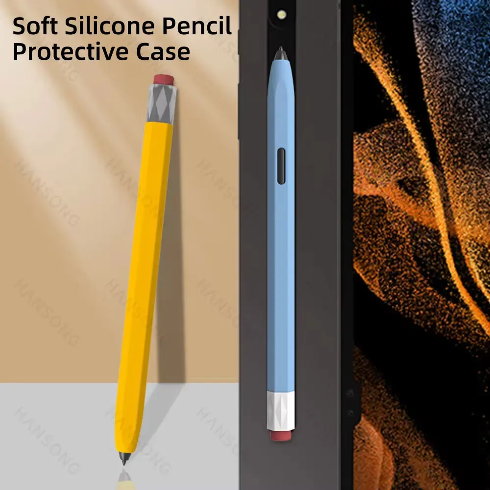 Funda de bolígrafo para Samsung Galaxy Tab S, funda de lápiz de silicona líquida para Samsung Tab S6 Lite S7 S8 S7 Plus S7 FE S8 Plus