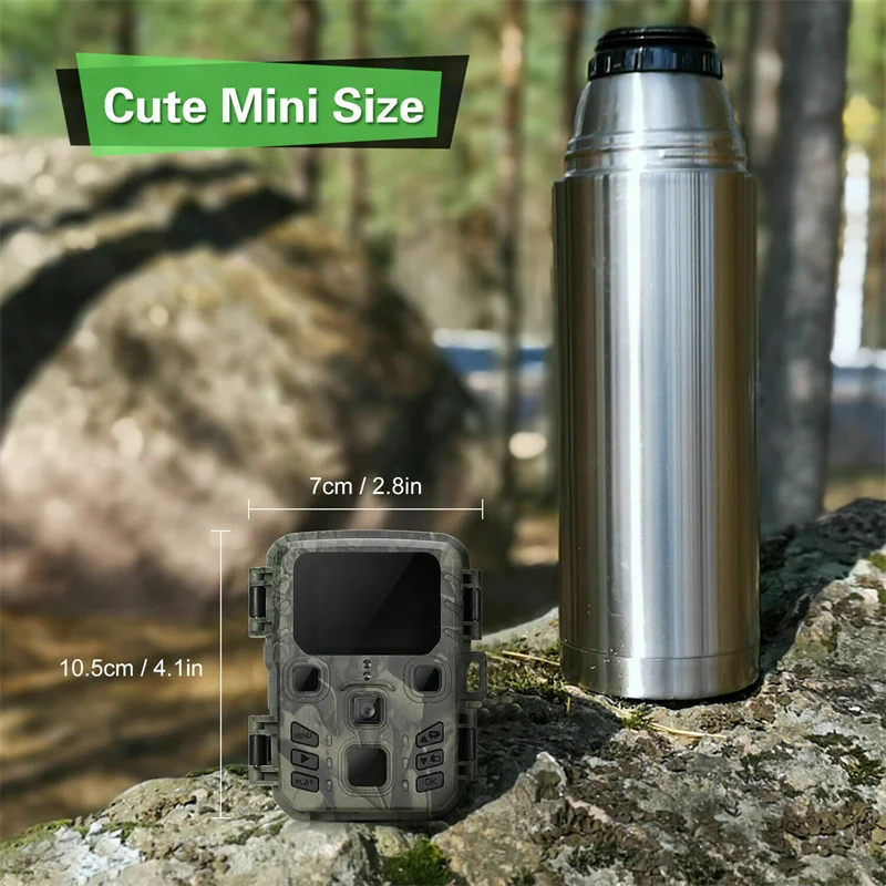 Cámara de Caza Inalámbrica Suntekcam 20MP 1080P, Visión Nocturna, Resistente al Agua IP65, Mini301 para Fauna Silvestre