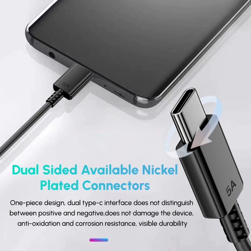 Cable PD Original Samsung de 45W, USB Tipo-C, Cargador Superrápido de 25W 5A para Samsung S25 S24 S23 S22 Note 20 A15 A33 A34 A54