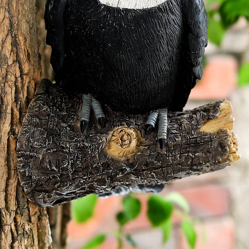 Estatuilla de pájaro Tucán, decoración de árbol, adornos colgantes de resina, estatua de jardín, simulación creativa, decoración de pared de patio de animales