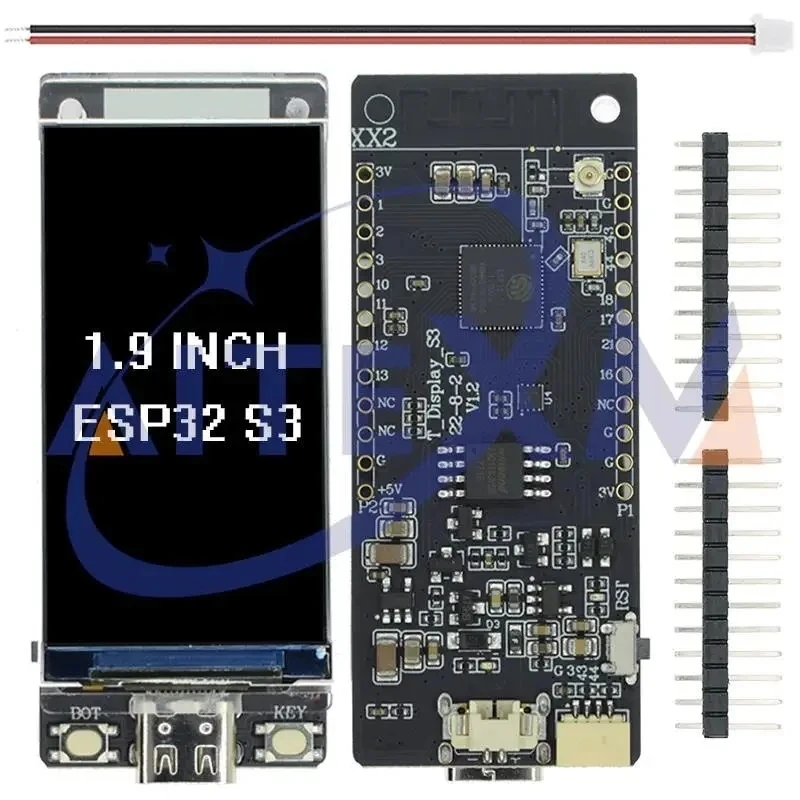 T-Display-S3 ESP32 S3 con placa de desarrollo de pantalla LCD ST7789 de 1,9 pulgadas WIFI Bluetooth5.0 módulo inalámbrico resolución 170*320