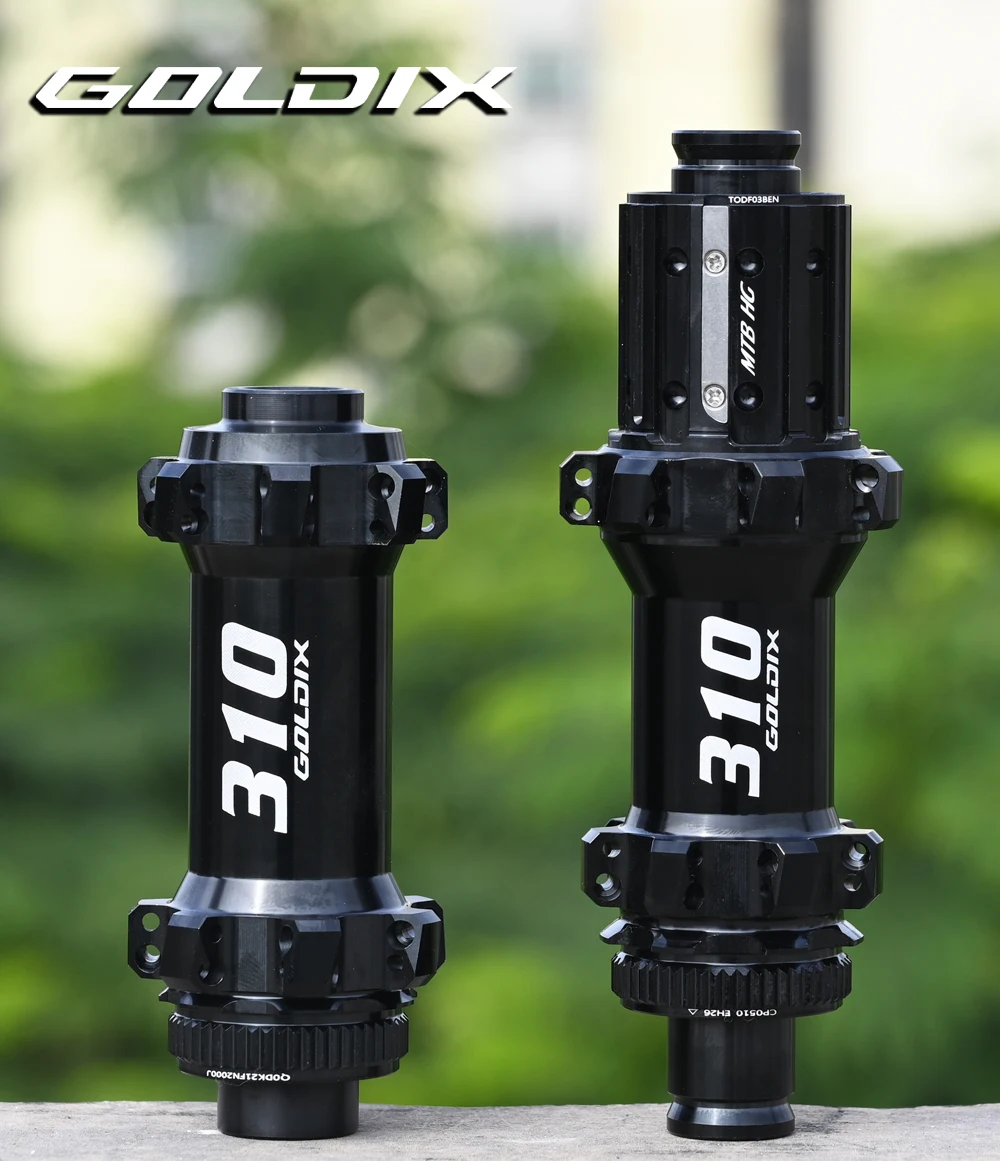 GOLDIX GDX310-trinquete de freno de disco para bicicleta de montaña, 28H, Naben, bloqueo central, 36T, delantero, 110x15, trasero, 148x12mm, ultraligero